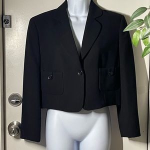 **SALE - Calvin Klein short black jacket - Size 10